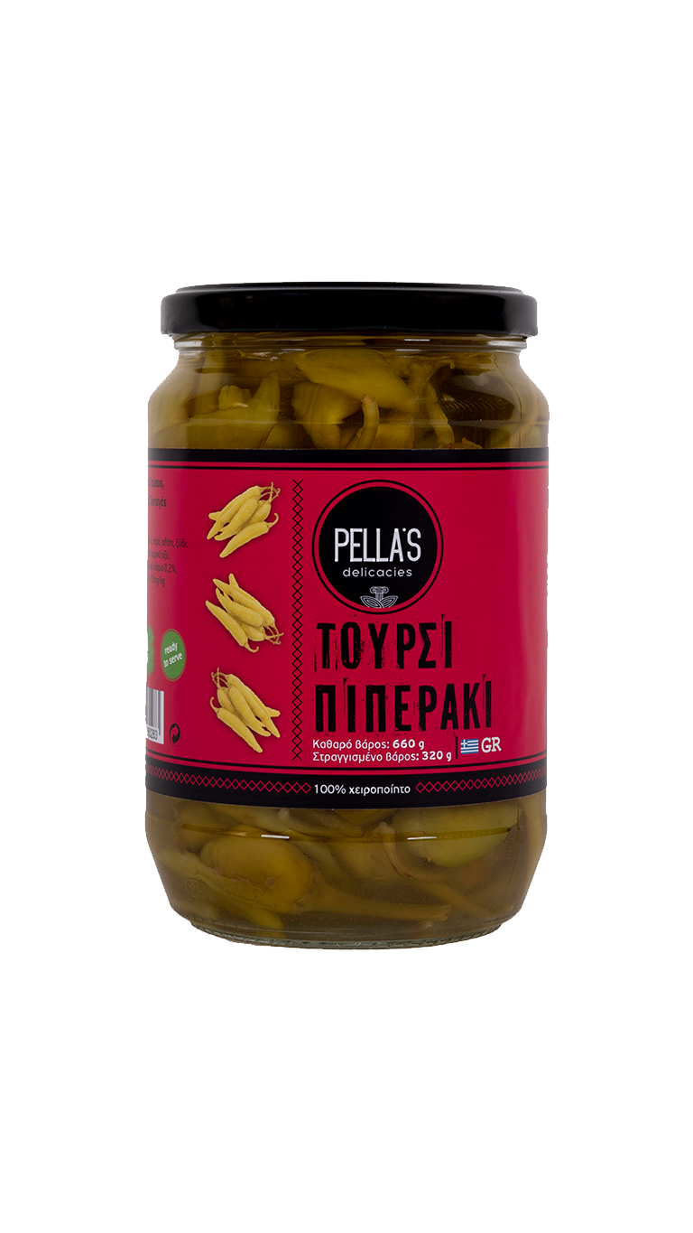 Τουρσι Πιπερακι 660gr Pella's Delicacies